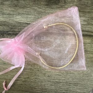 This is a gold bracelet